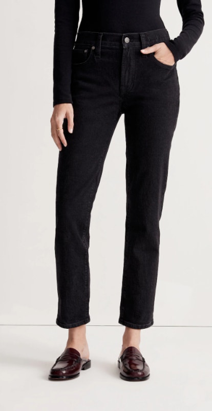Madewell Mid-Rise Perfect Vintage Jeans Size 25 In Clean Black Wash